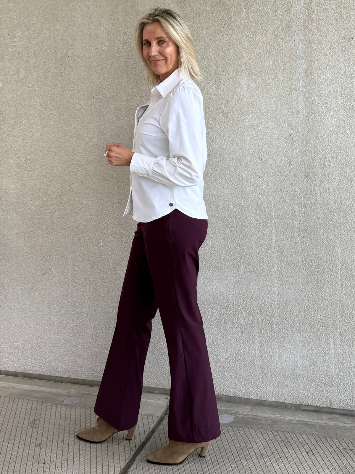 Triple Nine - Travel Blouse Moon Wit - 5919 - Peet kleding