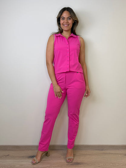 Triple Nine - Travel Blouse Jacky Fuchsia - 5902 - Peet kleding