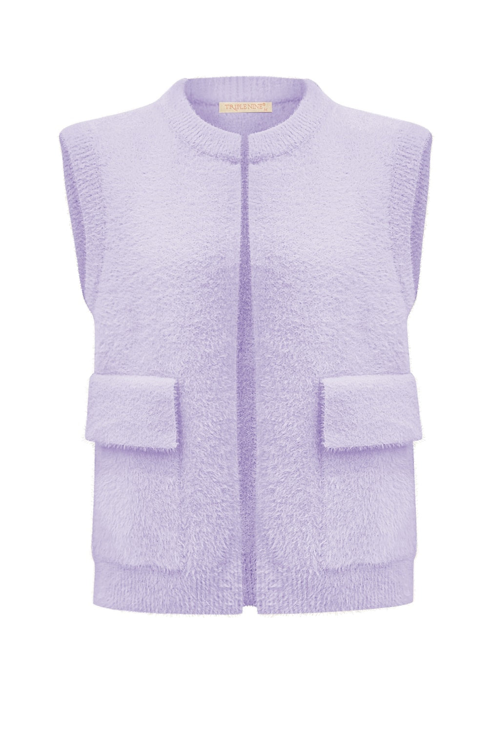 Triple Nine - Fluffy Gilet Inky Lila - 9001 - Peet kleding