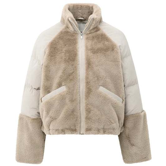 Yaya Teddy Jacket Sand