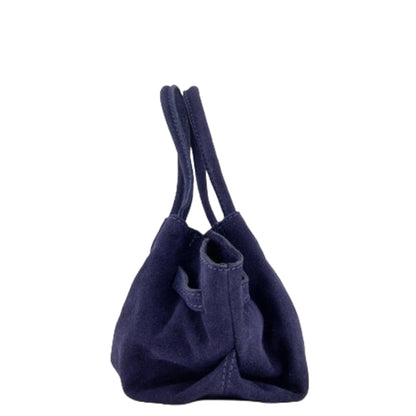 Handtas Leonie Suede Navy - Peet kleding