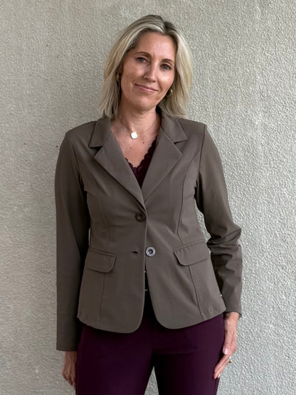 Triple Nine - Travel Blazer Francis Taupe - 3101 - Peet kleding