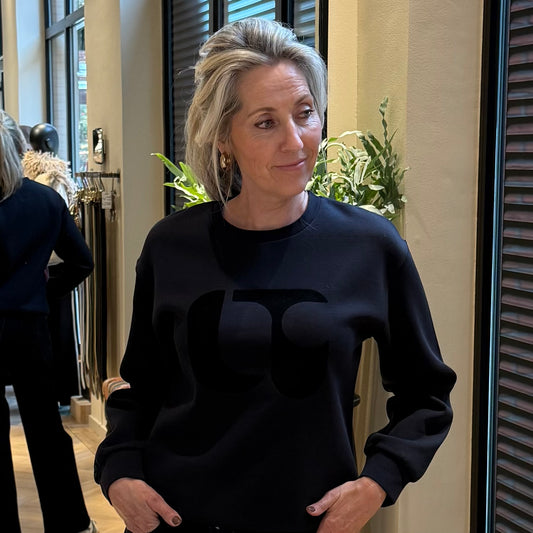 Le Temps Des Cerises Sweater Paoli Navy - Peet kleding
