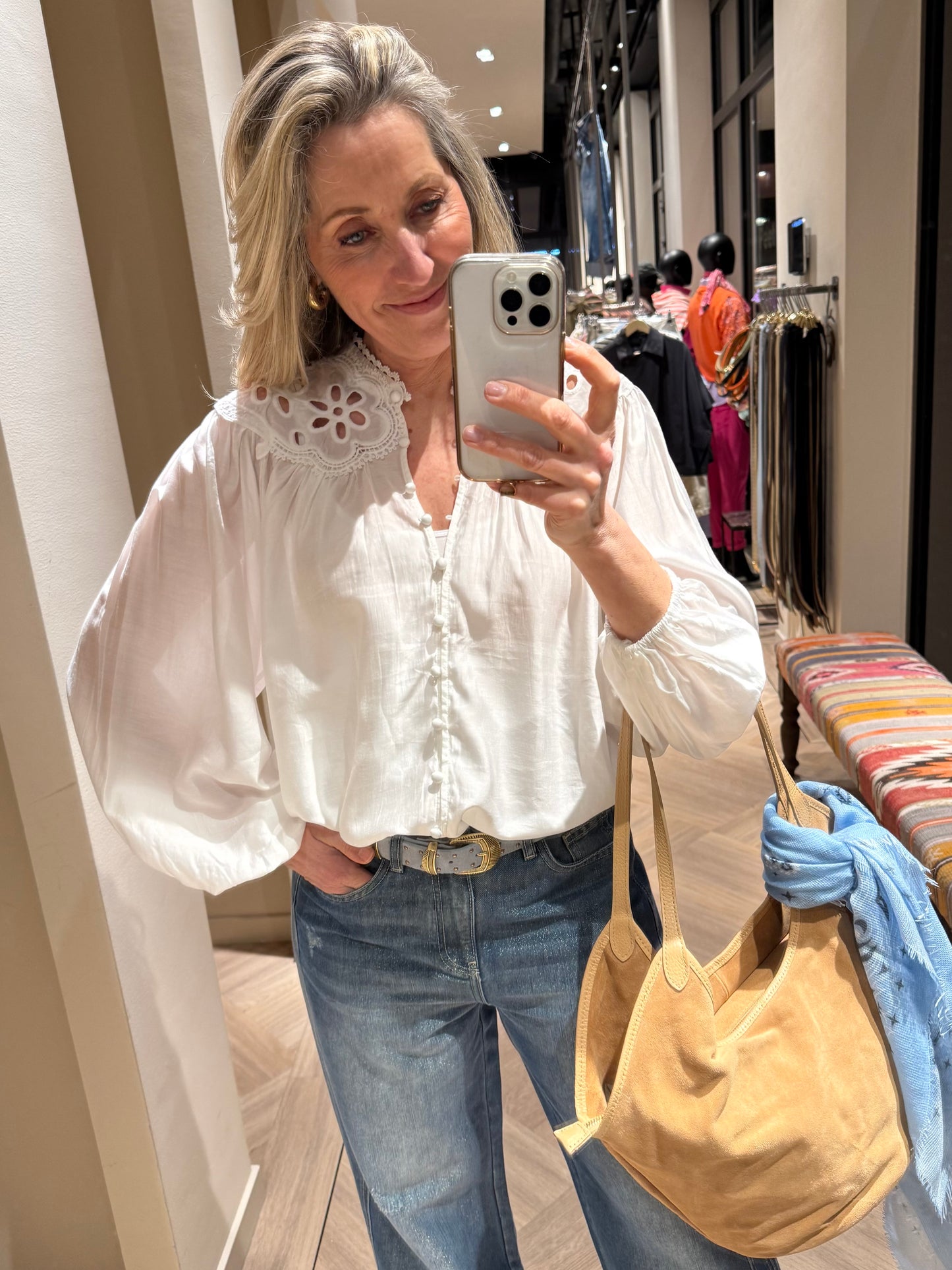 Blouse Eef Wit - Peet kleding