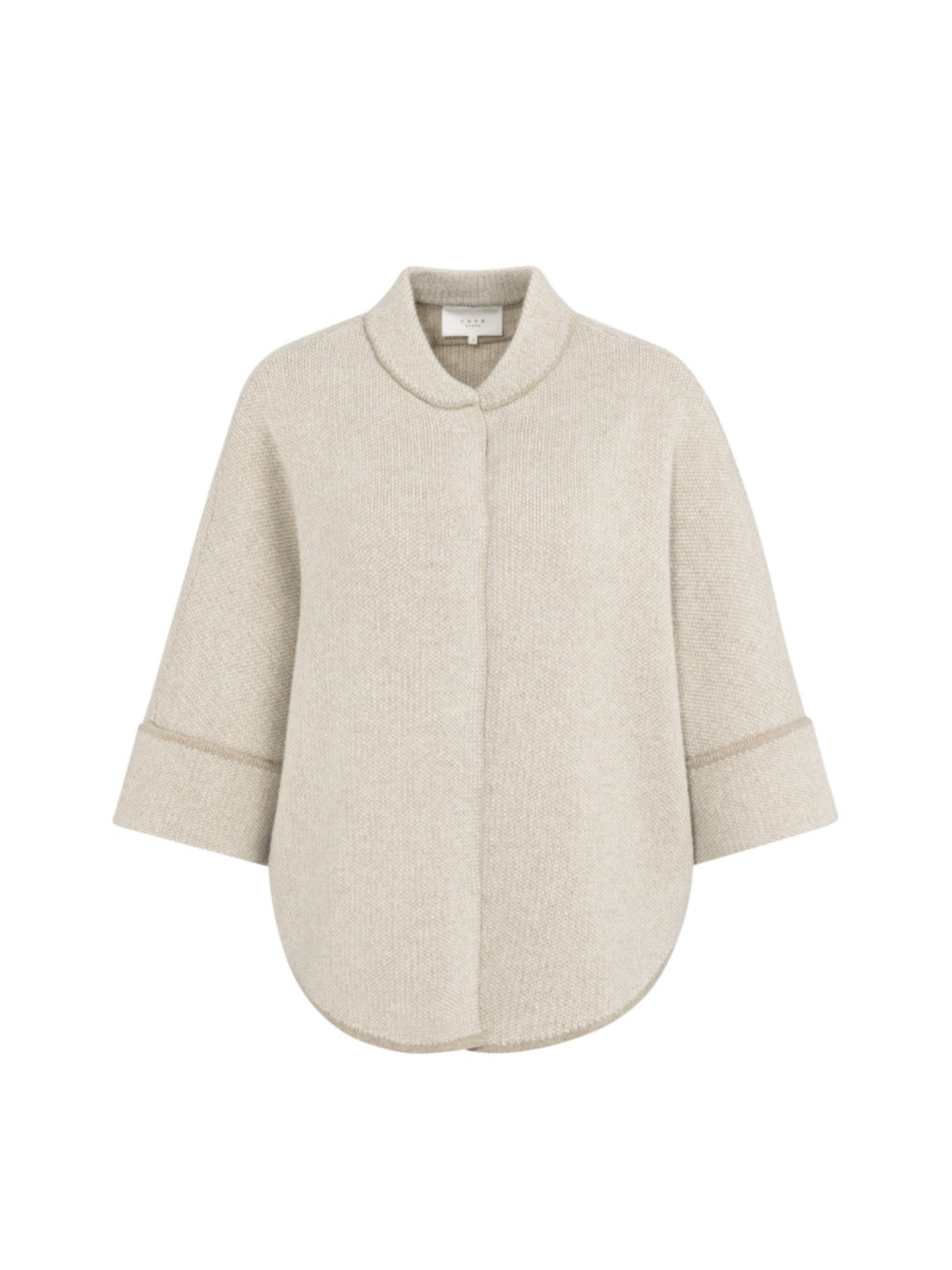 Yaya Gebreid Poncho Vest - Peet kleding