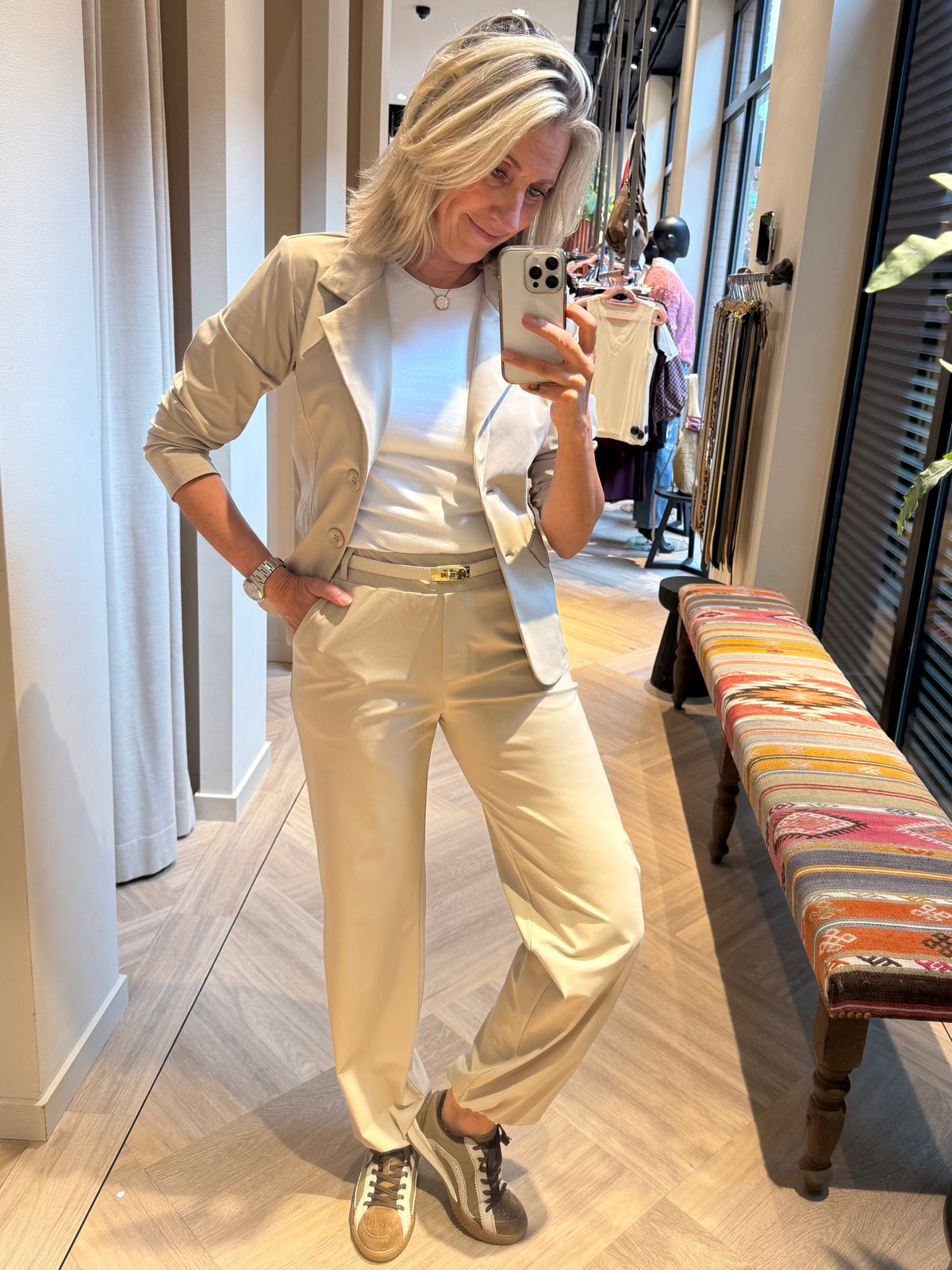 Travel Broek Mara Beige - 2710 - Peet kleding