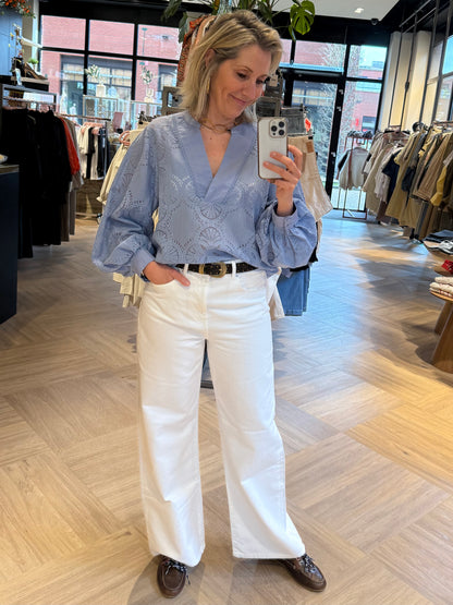 Zhrill Blouse Romy Blauw - Peet kleding