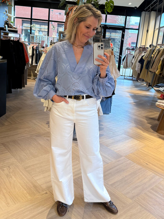 Zhrill Blouse Romy Blauw - Peet kleding