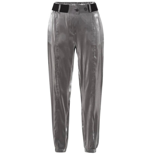 Yaya Glans Pantalon Antraciet - Peet kleding