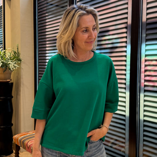 Azzurro Sweater Mia Groen - Peet kleding