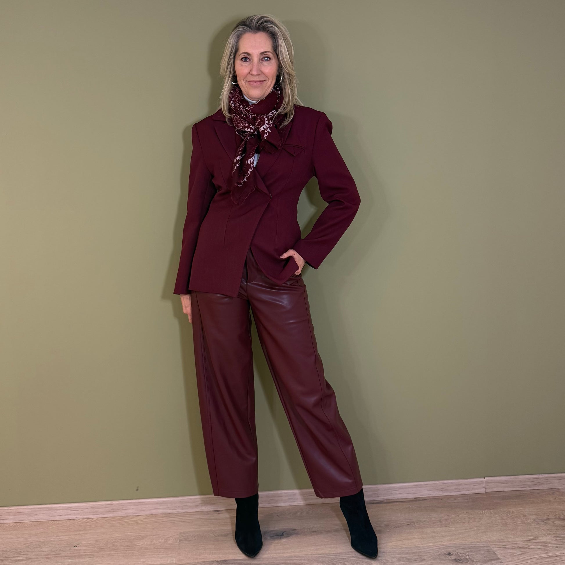 Ambika Blazer Bordeaux - Peet kleding