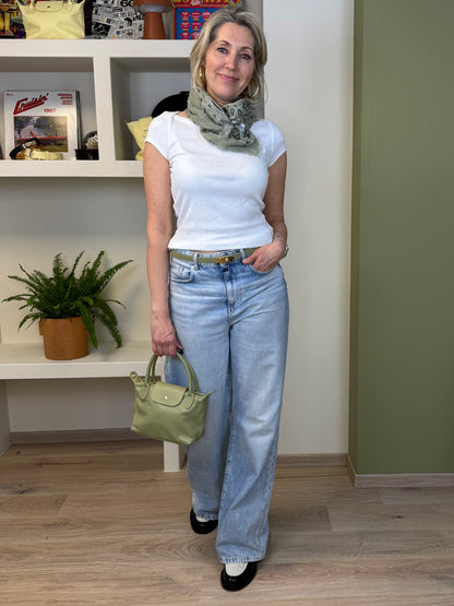 Yaya T-Shirt Rib Wit - Peet kleding