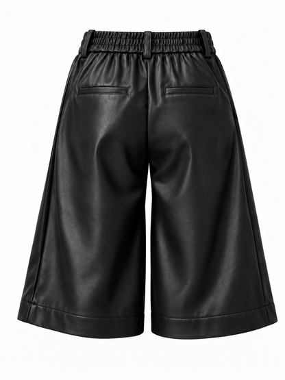 Bermuda Carol PU Zwart - Peet kleding