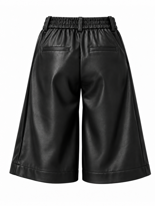 Bermuda Carol PU Zwart - Peet kleding