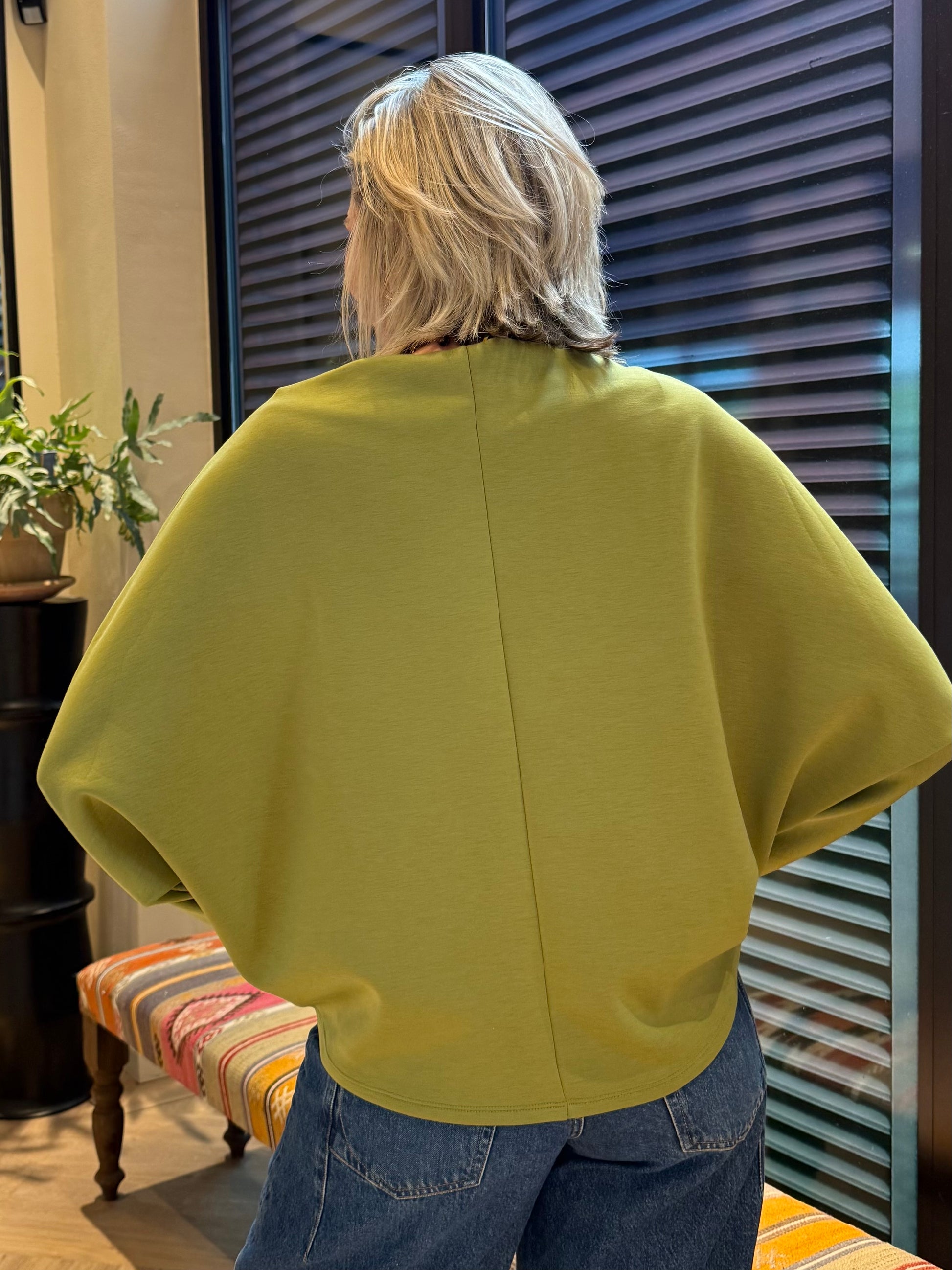 Azzurro Sweater Gaby Olijfgroen - Peet kleding