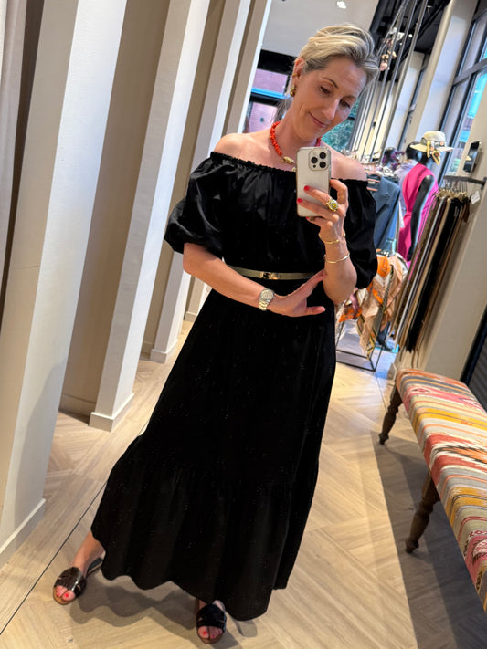 Jurk Roos Zwart - Peet kleding