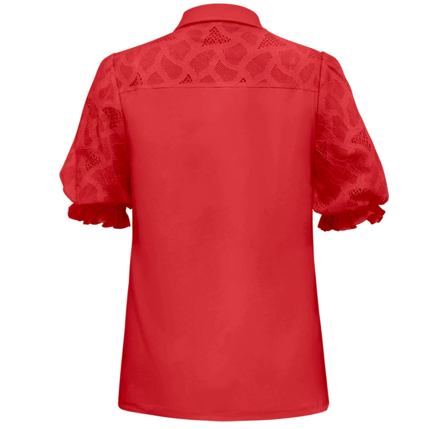 Triple Nine - Travel Top Crochet Rood - 6918 - Peet kleding