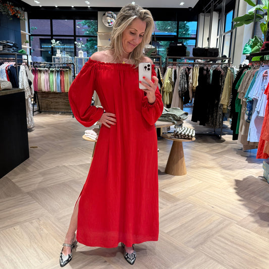 Jurk Moraira Rood - Peet kleding
