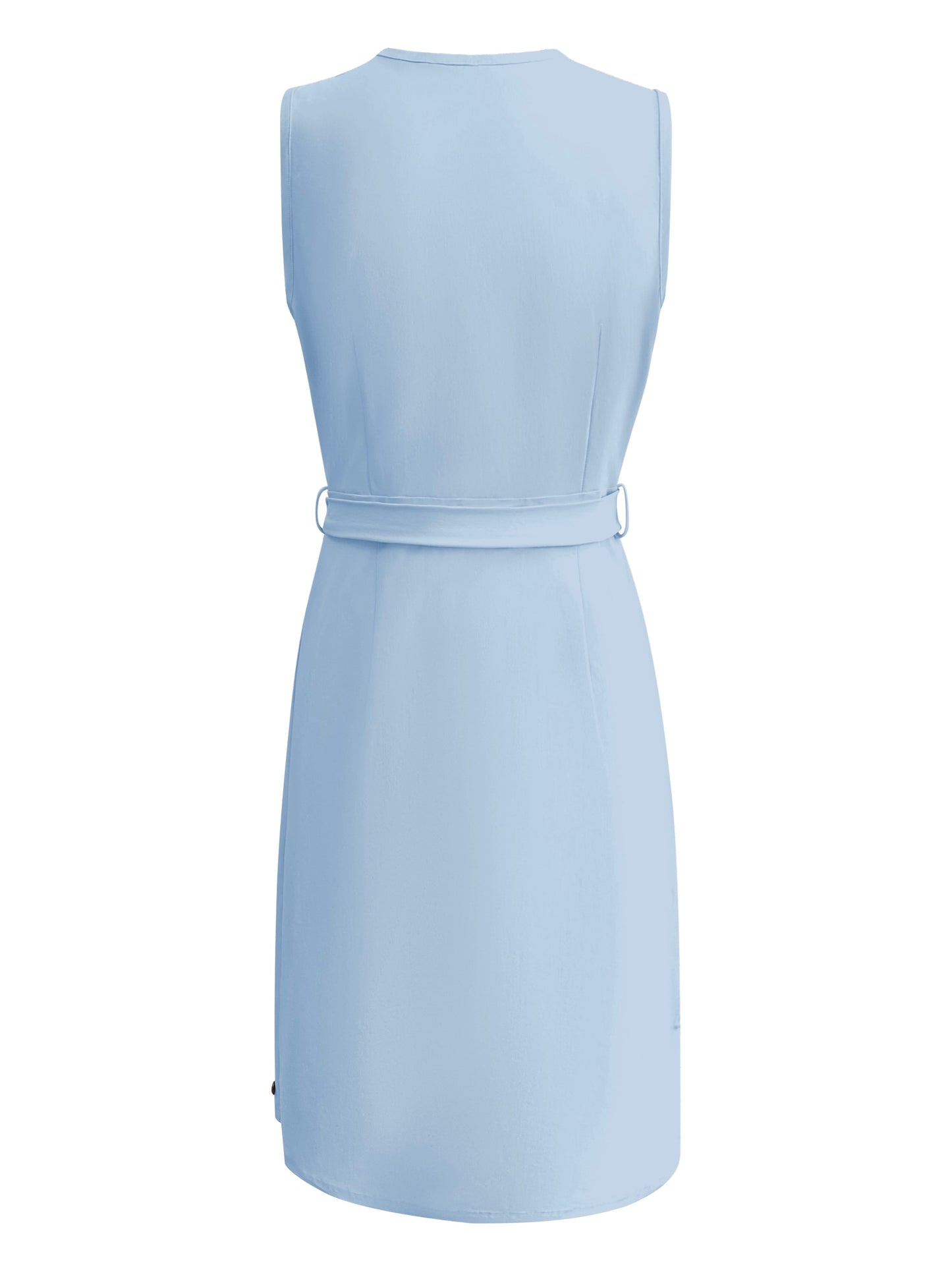 Triple Nine Travel Jurk Rosalie Lichtblauw - 51820 - Peet kleding