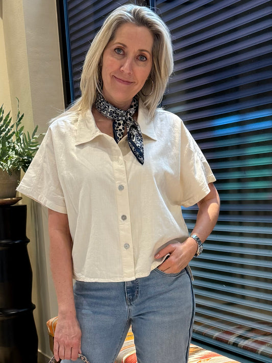 COJ Blouse Jennifer Ecru - Peet kleding