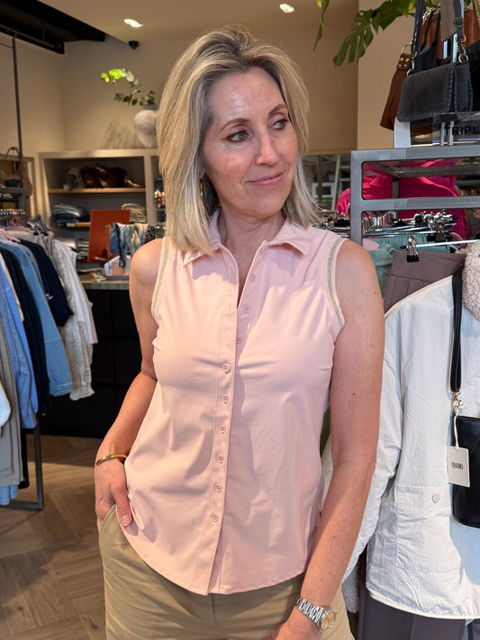 Triple Nine - Travel Blouse Jacky Poederroze - 5902 - Peet kleding