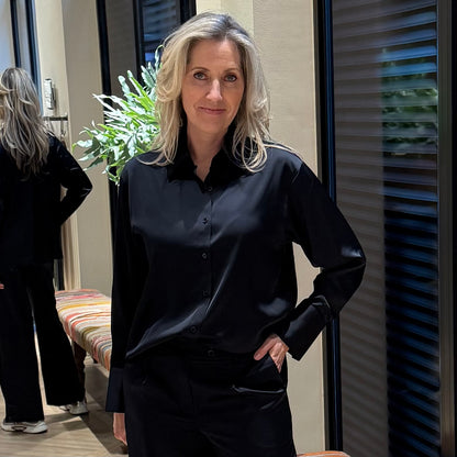 With Black Top Dagmar Donkerblauw - Peet kleding