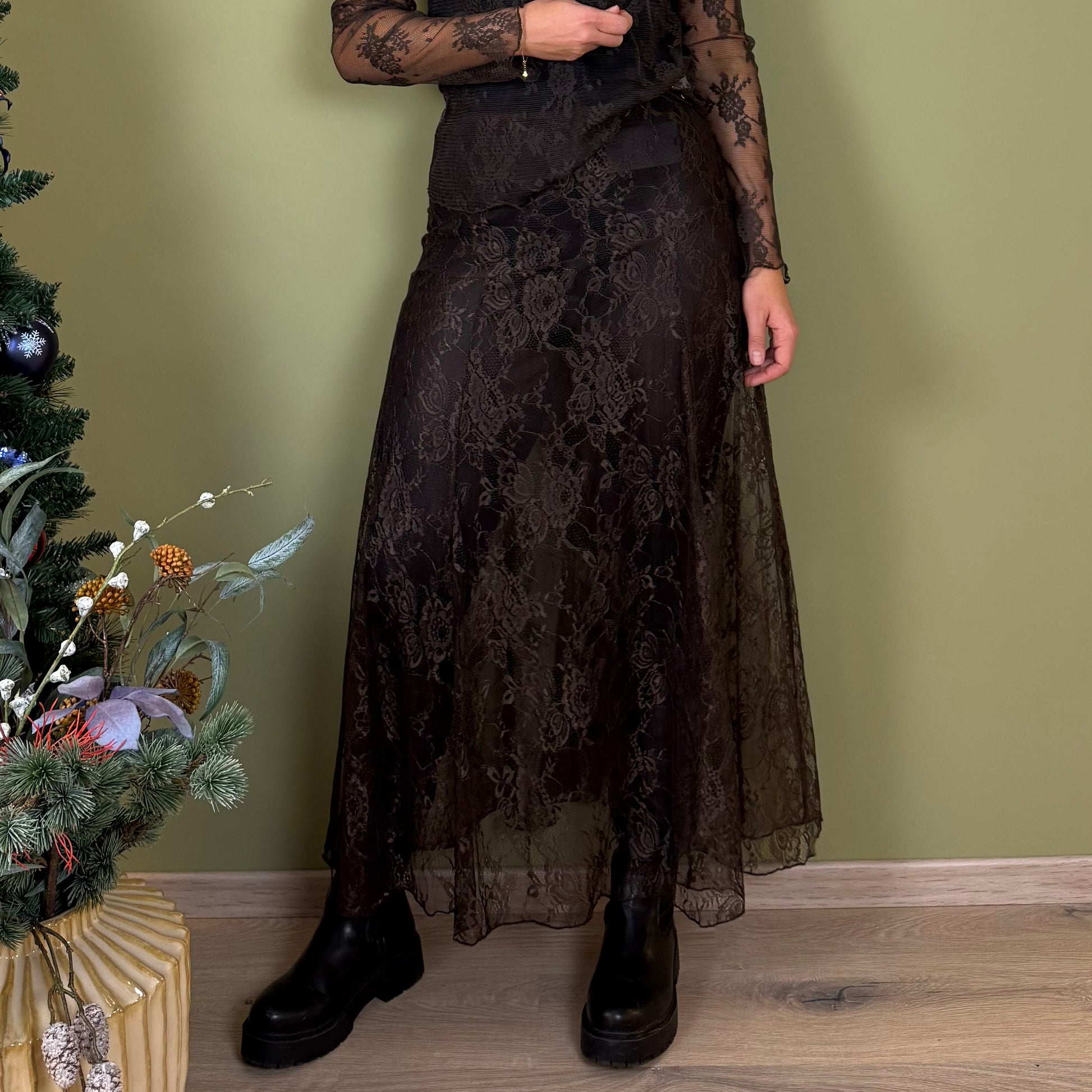 Ambika Rok Kant Bruin - Peet kleding