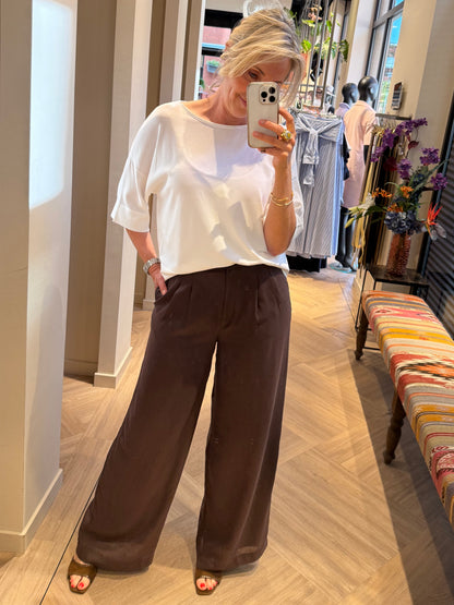 Yaya Oversized Top Wit - Peet kleding