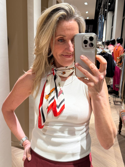 Sjaal Teckel Rood - Peet kleding