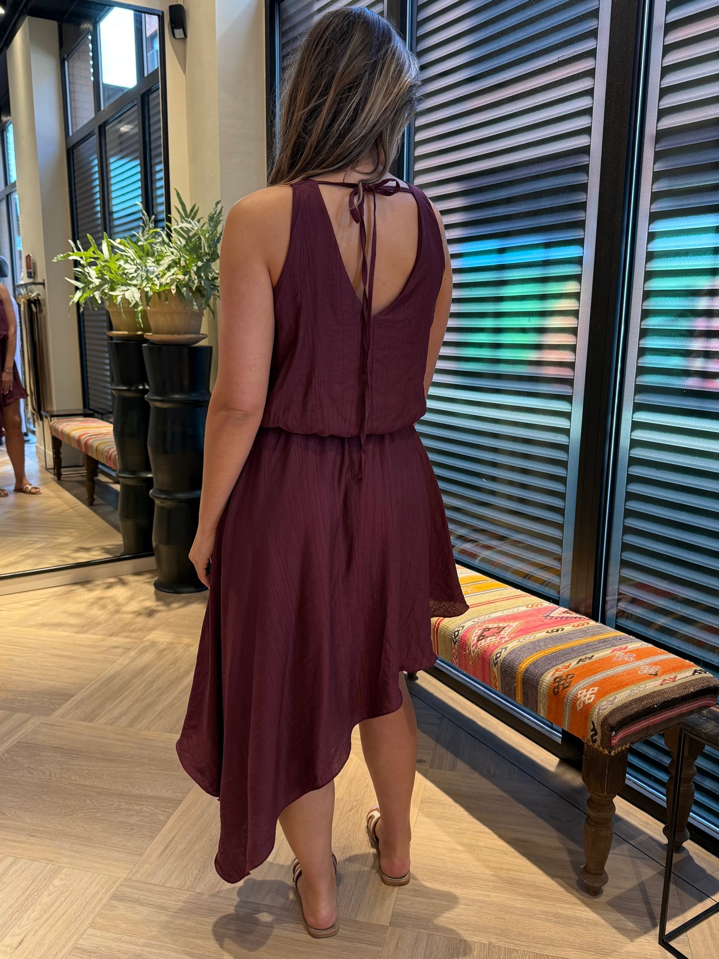 Jurk Lotte Aubergine - Peet kleding