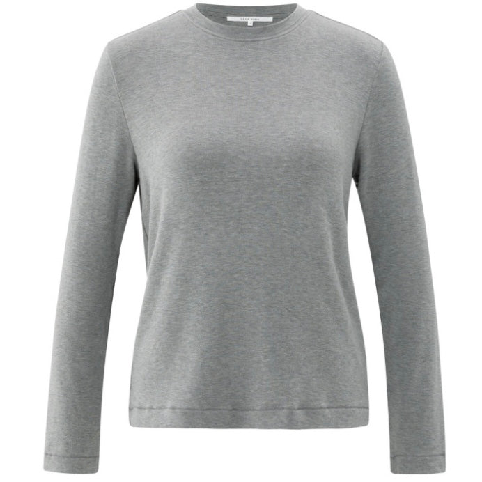 Yaya Top Jersey Taupe Grey - Peet kleding