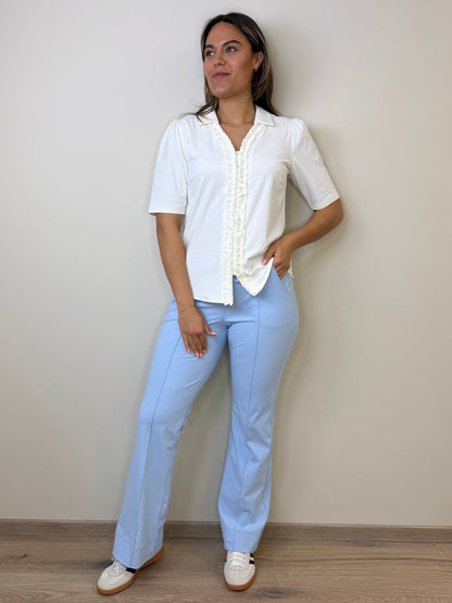 Triple Nine - Travel Blouse Camille Wit - 5931 - Peet kleding