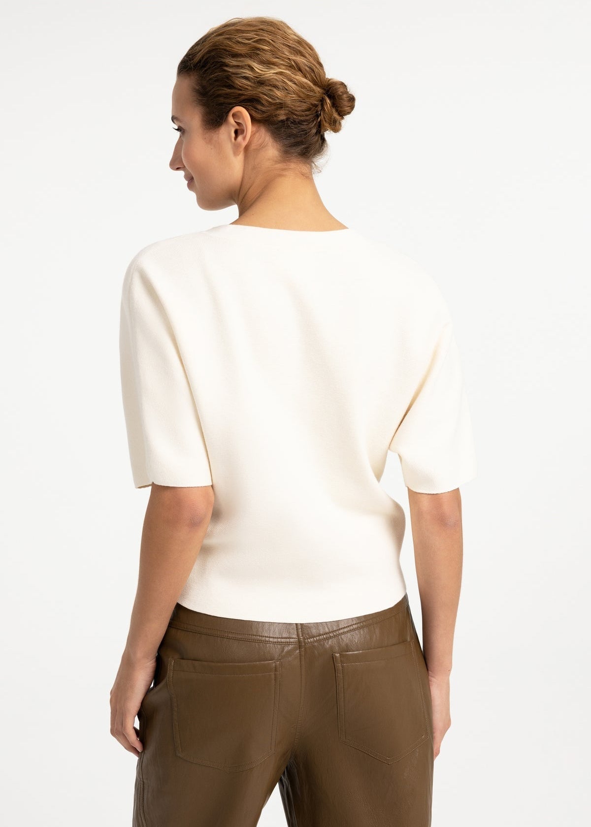 Yaya Trui V-hals Offwhite
