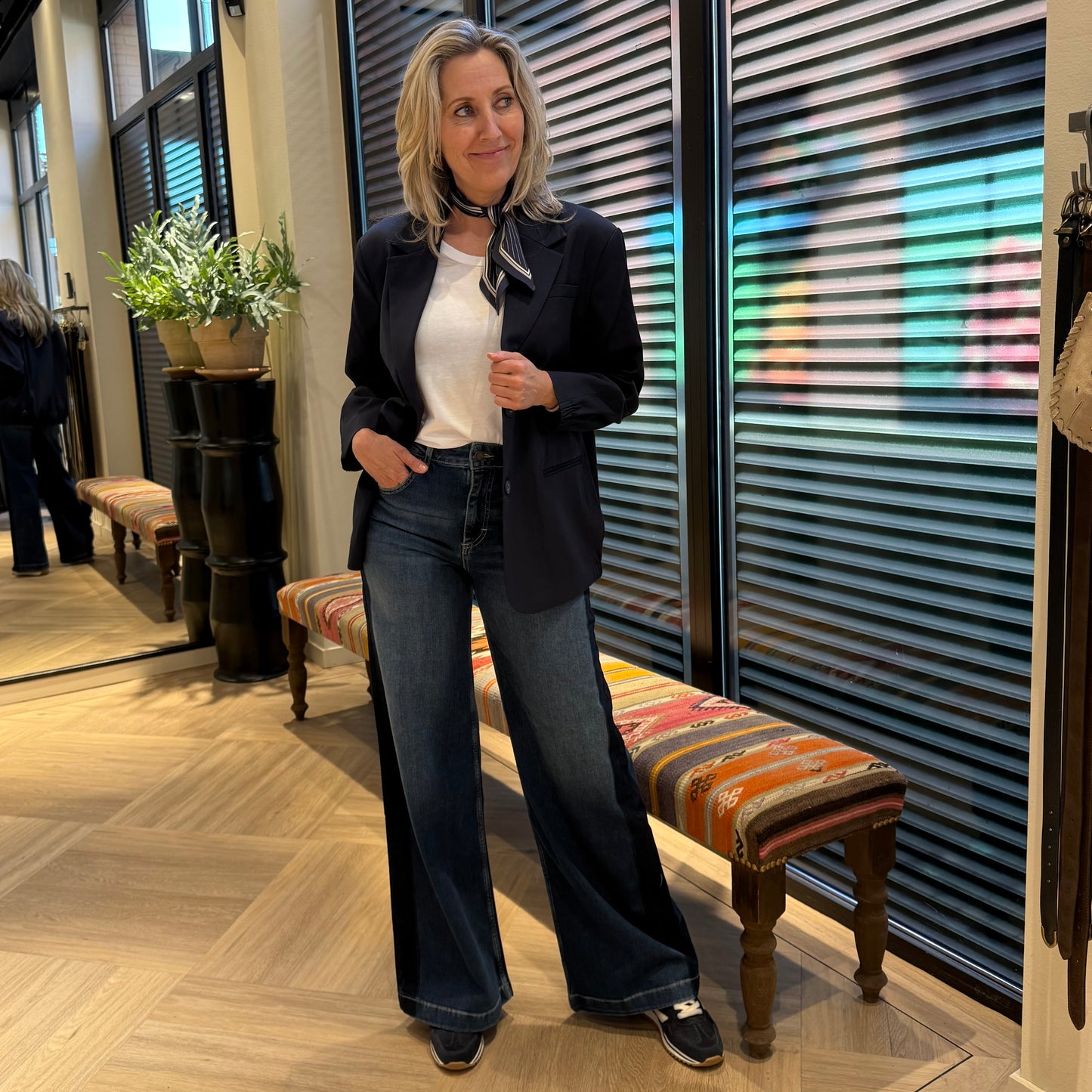 Yaya Sjaaltje Blauw - Peet kleding