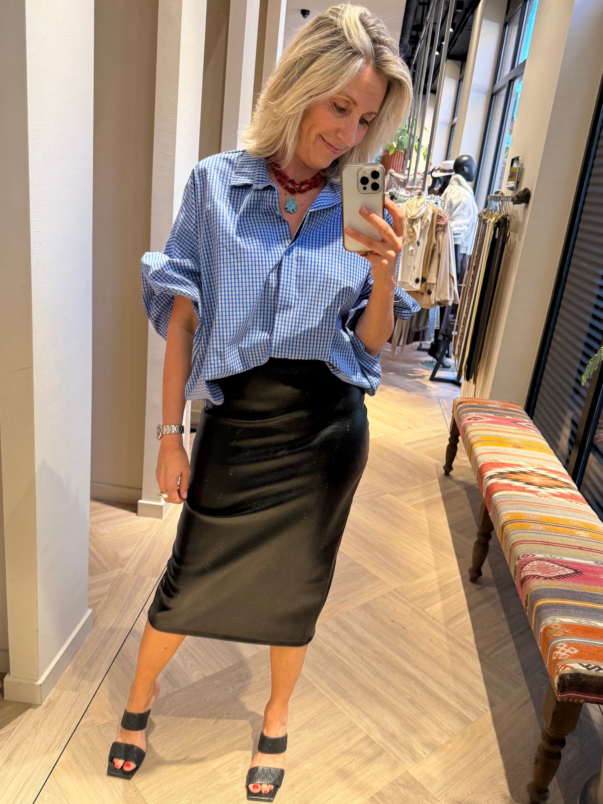 Blouse Lot Ruit Blauw - Peet kleding