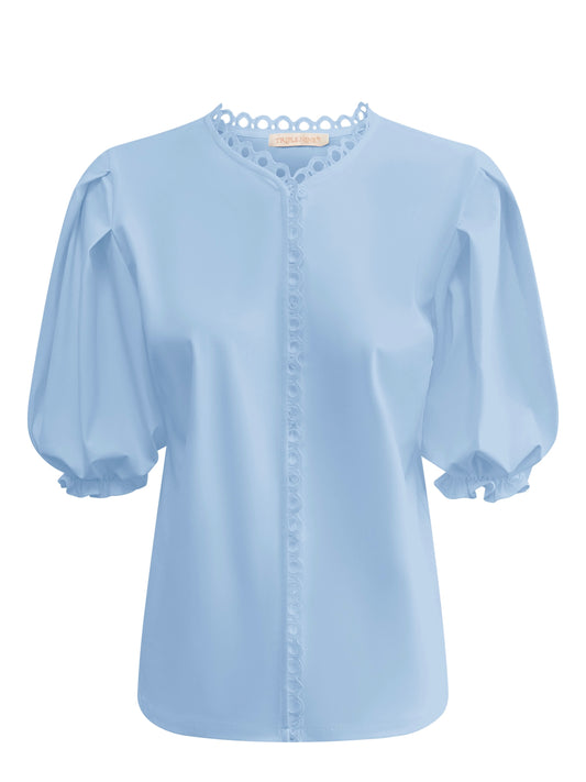 Triple Nine - Travel Blouse Juliette Lichtblauw - 5935 - Peet kleding