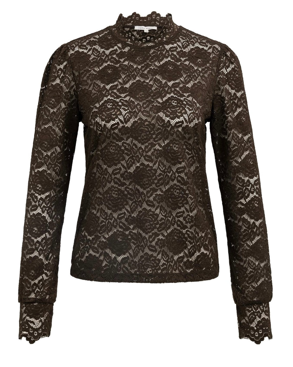 Yaya Lace Top Delicio Brown - Peet kleding