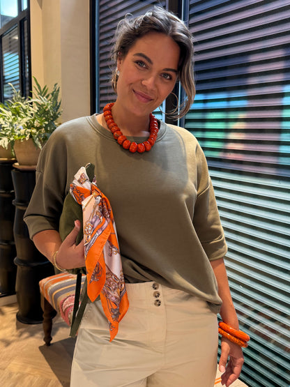 Ketting Fantasy Nepal Oranje - Peet kleding