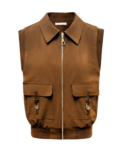 Triple Nine - Bodywarmer Joly Caramel - 92420 - Peet kleding