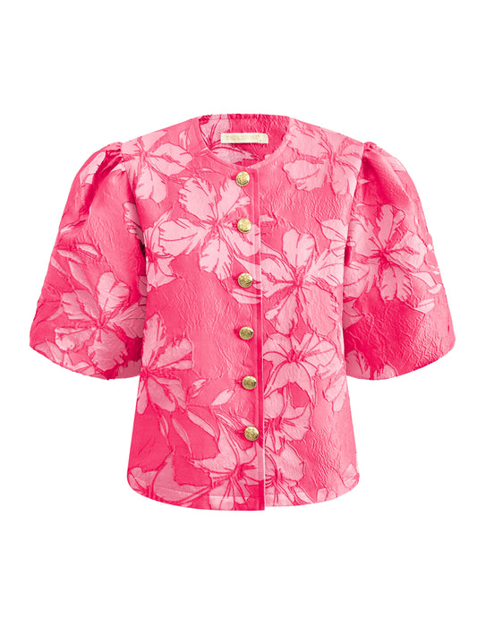 Triple Nine Travel Jas Marie Fuchsia - 92408 - Peet kleding