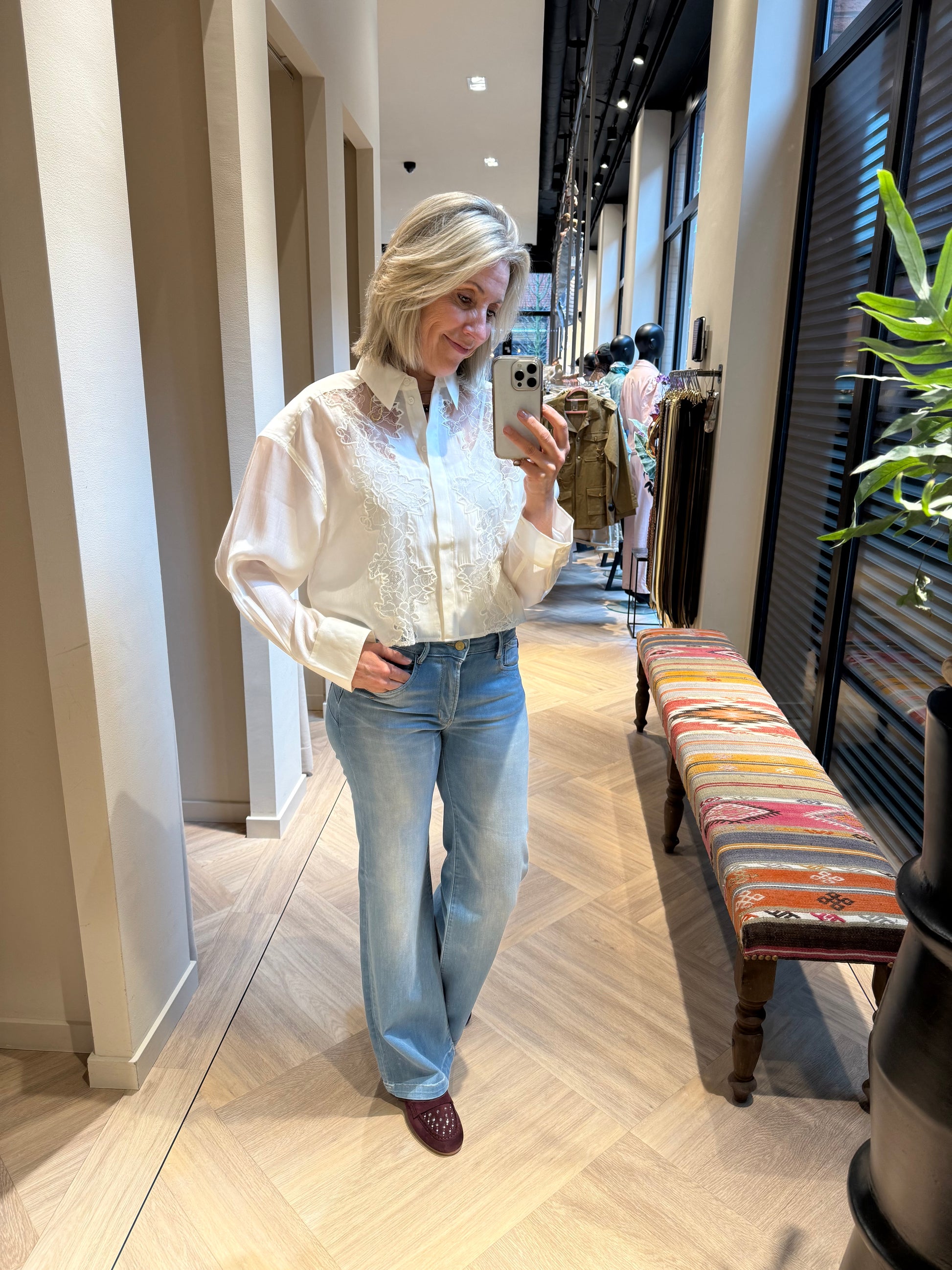 Copenhage Muse Blouse Molly Jet Stream - Peet kleding