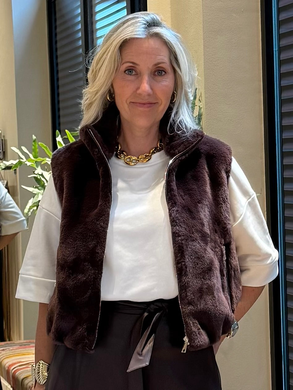 Rino & Pelle Gilet Nikki Chocolat Been - Peet kleding