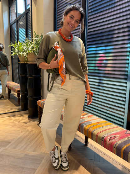 Azzurro Sweater Mia Army - Peet kleding