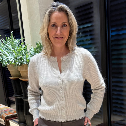 Yaya Vest Details Lichtgrijs - Peet kleding