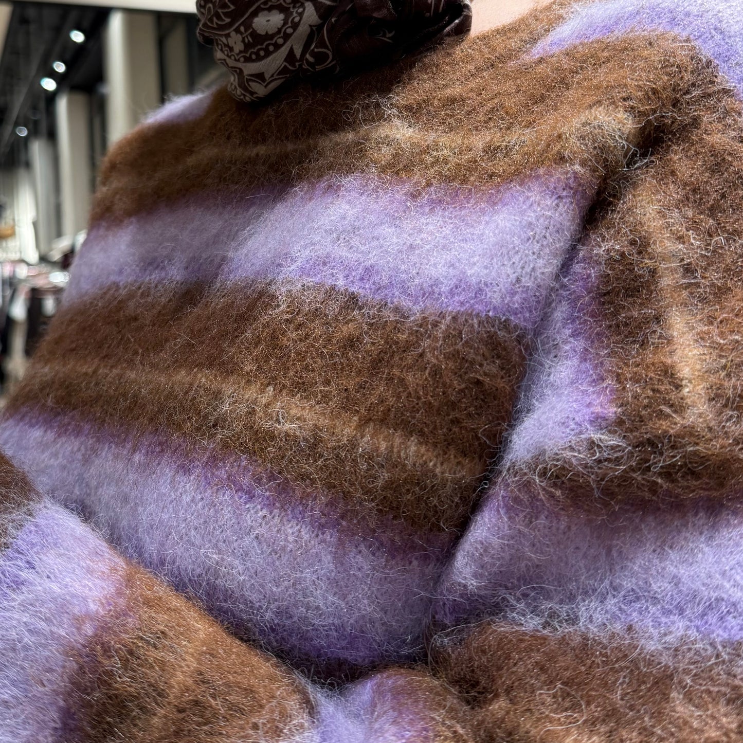 Azzurro Trui Stripes Lila - Peet kleding