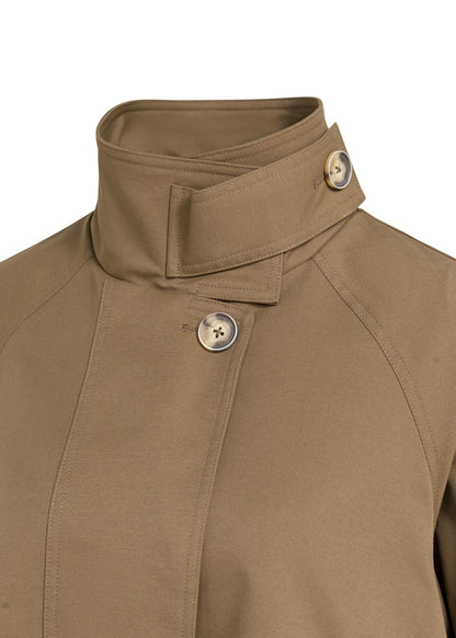 Yaya Jas Trench Teak Brown