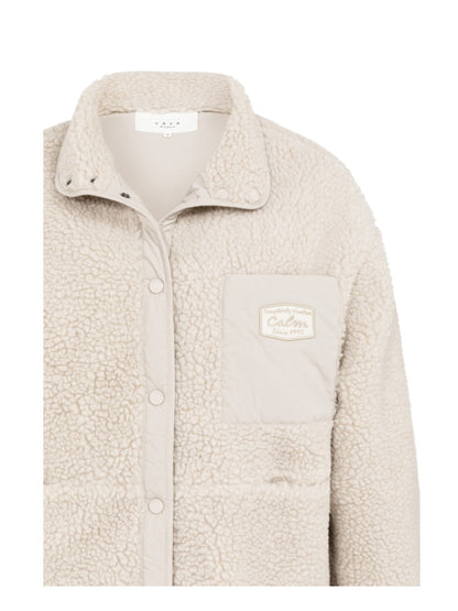 Yaya Teddy Jacket Grijzig Zand - Peet kleding