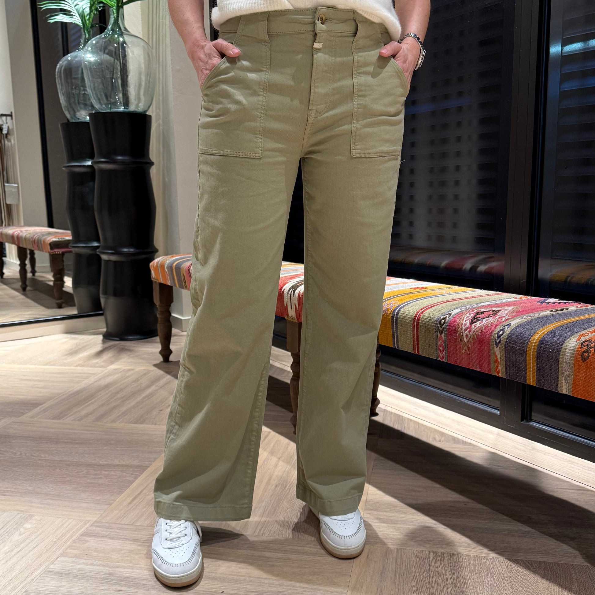 COJ Broek Lulu Khaki - Peet kleding
