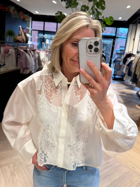 Copenhage Muse Blouse Molly Jet Stream - Peet kleding
