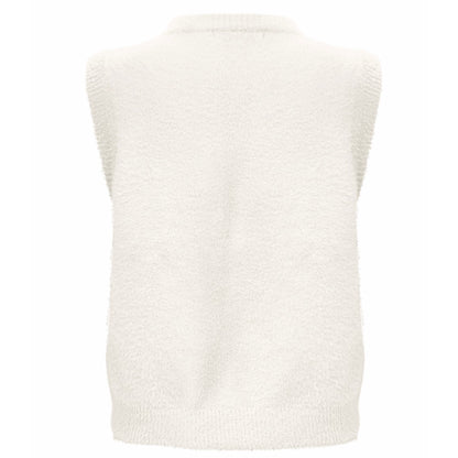 Triple Nine - Fluffy Gilet Inky Creme - 9001 - Peet kleding